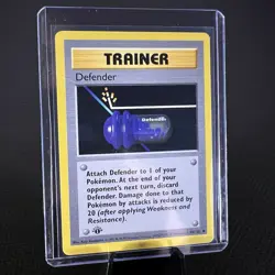 1st Edition Defender Trainer 80/102 Base Set Card LP - Image 1