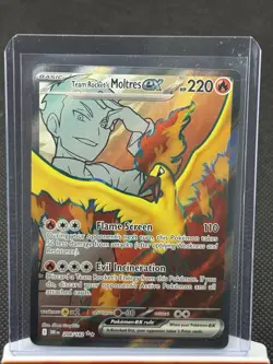 Team Rocket's Moltres ex 208/182 Sv10: Destined Rivals Holo Pokemon Card NM - Image 1