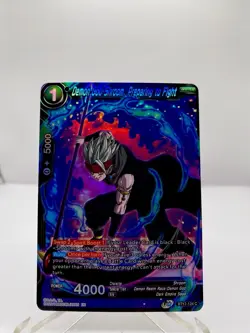 Dragon Ball Super CCG Demon God Shroom, Preparing To Fight BT17-124 C Foil Card - Image 1