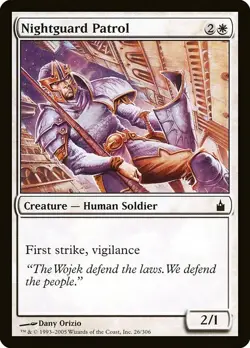 (1x) NIGHTGUARD PATROL - Ravnica: City of Guilds - MTG Magic the Gathering Card - Image 1