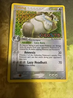 Pokemon TCG Slaking Card EX Deoxys Stamped Reverse Holo/Holo Rare 15/107 - Image 3