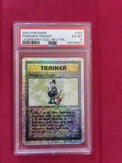 Pokemon Trader 103/110 Legendary Collection 2002 Reverse Holo Pokemon Card PSA 6 - Image 1