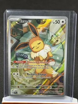 Eevee 173 Prismatic Evolutions Elite Trainer Box Promo Card, Pokemon TCG - Image 1