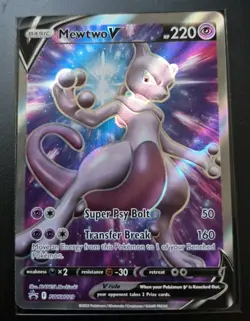 Pokemon Card TCG - Mewtwo V SWSH229 Black Star Promo Sword & Shield Promos NM - Image 1