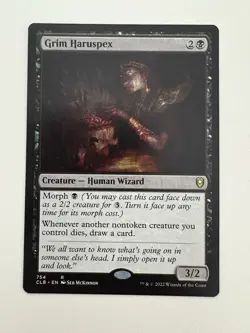 Grim Haruspex MTG Magic the Gathering Card NM Near Mint CLB - Image 1