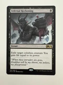 Infernal Reckoning MTG Magic the Gathering Card NM Near Mint M19 - Image 1