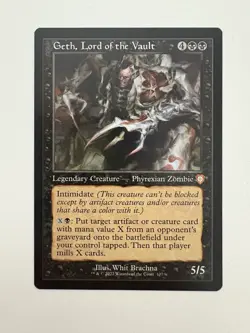 Geth Lord of the Vault Retro Frame MTG Magic the Gathering Card NM Near Mint BRC - Image 1