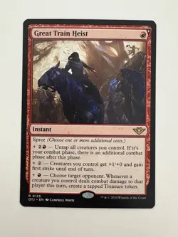 Great Train Heist MTG Magic the Gathering Card NM Near Mint OTJ - Image 1
