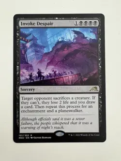 Invoke Despair MTG Magic the Gathering Card NM Near Mint NEO - Image 1