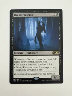 Dread Presence MTG Magic the Gathering Card NM Near Mint M20 - Image 1