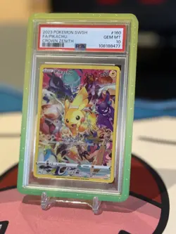 2023 Pokemon SWSH FA/Pikachu Crown Zenith Card 160/159 PSA 10 - Image 2