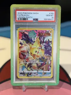 2023 Pokemon SWSH FA/Pikachu Crown Zenith Card 160/159 PSA 10 - Image 4