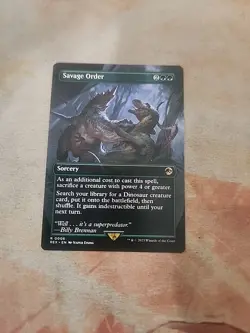 Savage Order Universes Beyond Jurassic World MTG NM - Image 1