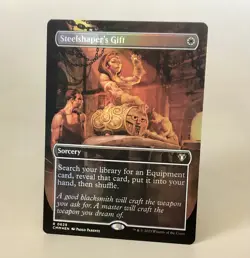 MTG Steelshaper's Gift - FOIL BORDERLESS - CMM NM - Image 1