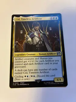 Mtg Final Fantasy Cid, Timeless Artificer #0418 Uncommon - Image 1