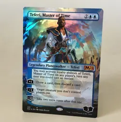 MTG Teferi, Master of Time - Foil Borderless - M21 NM - Image 1