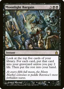 (2x) MOONLIGHT BARGAIN - Ravnica: City of Guilds - MTG Magic the Gathering Card - Image 1
