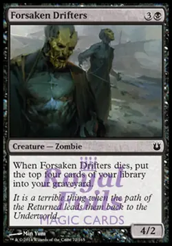 Forsaken Drifters 4x FOIL BNG MTG Born of the Gods Common MINT black - Image 1