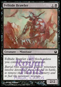 Felhide Brawler 4x FOIL BNG MTG Born of the Gods Common MINT black - Image 1