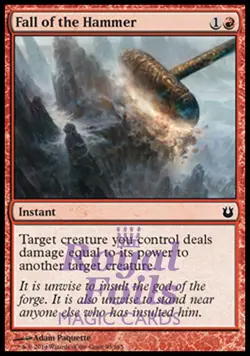 Fall of the Hammer 4x FOIL BNG MTG Born of the Gods Common MINT red - Image 1