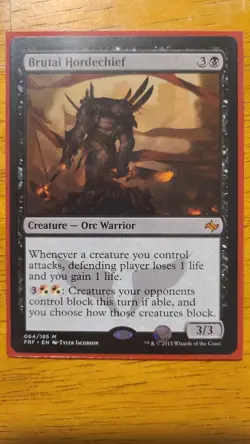 MTG Brutal Hordechief Fate Reforged Regular - Image 1