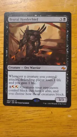 MTG Brutal Hordechief Fate Reforged Regular - Image 2
