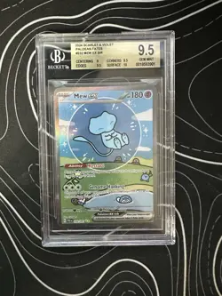 Pokemon TCG Paldean Fates Bubble Mew EX 232/091 Beckett Grade 9.5 Brand New Cert - Image 1