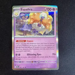 Espathra 081/182 Holo Rare - Paradox Rift Pokemon TCG - Pack Fresh Near Mint NM - Image 1