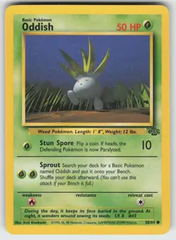 Oddish Common Jungle 58/64 Pokemon - Image 1