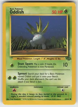 Oddish Common Jungle 58/64 Pokemon - Image 1