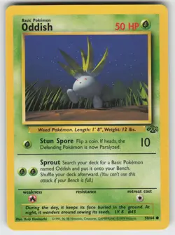 Oddish Common Jungle 58/64 Pokemon - Image 1