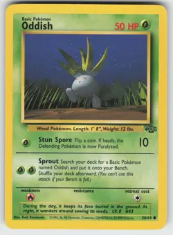 Oddish Common Jungle 58/64 Pokemon - Image 1