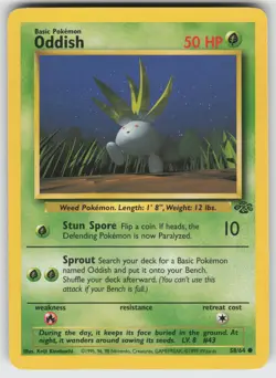 Oddish Common Jungle 58/64 Pokemon - Image 1