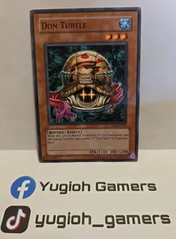 YUGIOH DON TURTLE DR2 COMMON UNLIMITED LIGHT PLAYED - Image 1