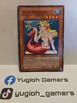 YUGIOH CURE MERMAID DB1 COMMON LIGHT PLAYED UNLIMITED - Image 1