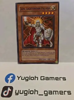 YUGIOH JAIN THE LIGHTSWORN PALADIN LODT 1ST EDITION COMMON LIGHT PLAYED - Image 1