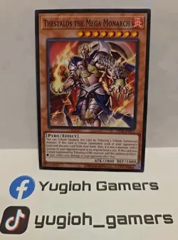 YUGIOH THESTALOS THE MEGA MONARCH OP28 COMMON LIGHT PLAYED UNLIMITED - Image 1