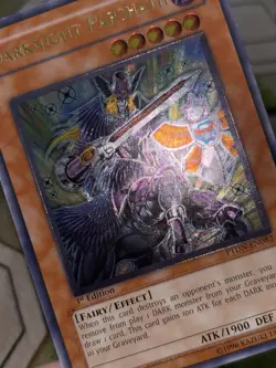 YuGiOh DARKNIGHT PARSHATH Ultimate Rare PTDN-EN082 - Image 1