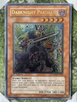 YuGiOh DARKNIGHT PARSHATH Ultimate Rare PTDN-EN082 - Image 2