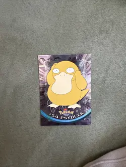 Psyduck #54 - Topps Pokemon 1999 TV HOLO Foil Black Label Card - Image 1
