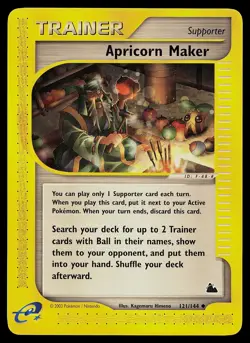 Pokemon Card - Apricorn Maker Skyridge 121/144 Uncommon - Image 1