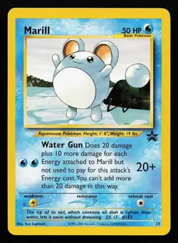 Marill 29 WOTC Black Star Promo Pokemon Card - Image 1