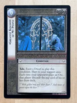 DWARF (RARE) COLLECTION (LORD OF THE RINGS TCG, LOT OF 1O RARE CARDS) - Image 2