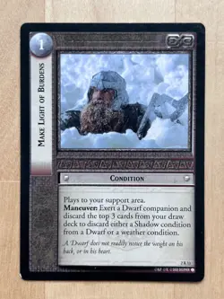 DWARF (RARE) COLLECTION (LORD OF THE RINGS TCG, LOT OF 1O RARE CARDS) - Image 3