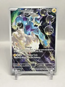 Pokemon TCG Thundurus 209 SV: Scarlet & Violet Promo Cards Promo Holo Near Mint - Image 1
