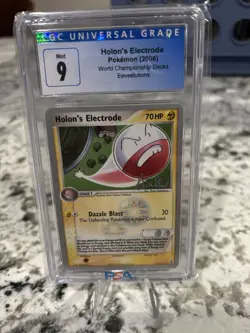 2006 Pokemon World Championships Holon's Electrode Rare Card CGC 9 Low Pop - Image 1