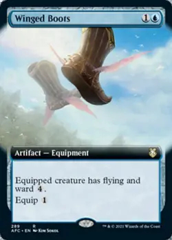 MTG - Winged Boots (Extended Art) - - Light Play - Normal - Image 1