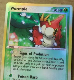 Wurmple 78/109 Common Reverse-Holo Ruby & Sapphire Set Pokemon Card LP - Image 2