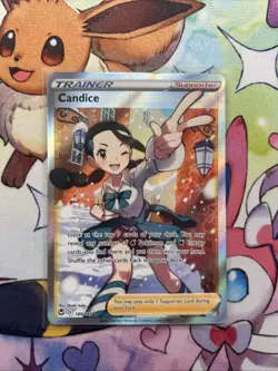 Pokemon TCG Candice Full Art Holo Ultra Rare Card 189/195 Silver Tempest - Image 1