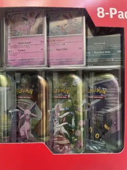 Pokemon TCG Prismatic Evolutions Costco 8 Mini-Tin Bundle w/ Promo Cards SEALED - Image 5